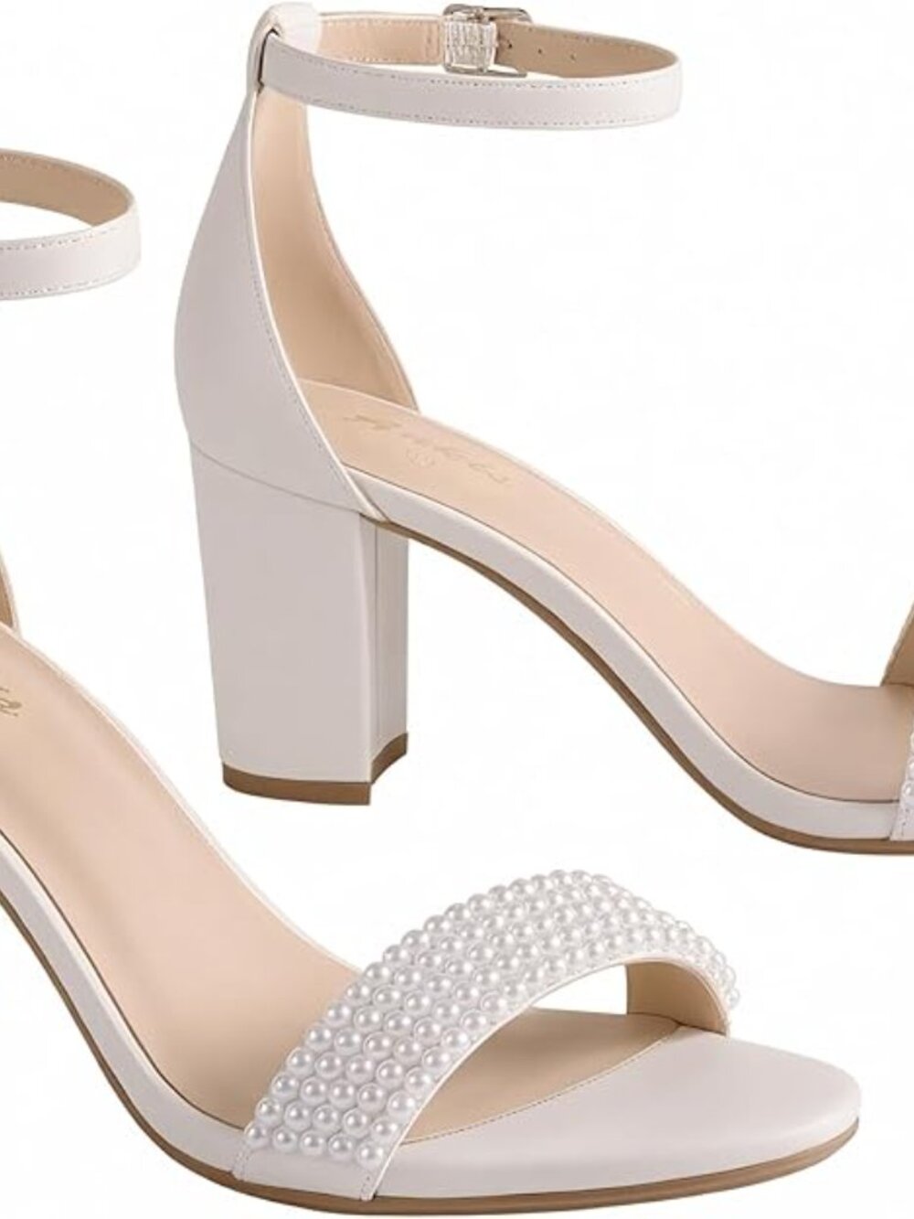 Heels for Women Open Toe Ankle Strap Chunky Heel Sandals 2.75 Inch